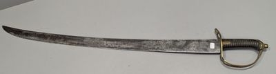 a knife that is laying on a table