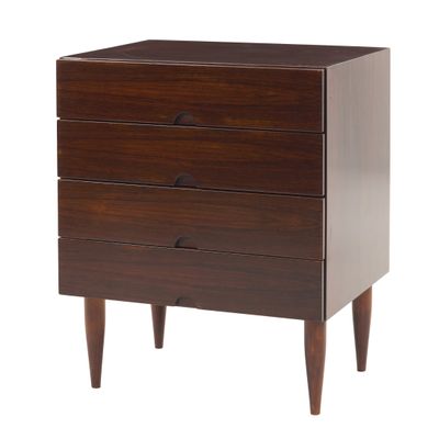 image d'une commode en bois sur fond blanc