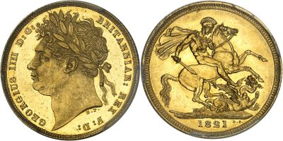 a close up of a gold coin with a man on a horse