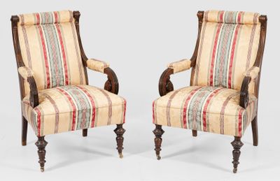 pair of early 20th century armchairs