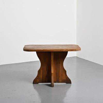 TRAVAIL DE MONTAGNE Table à manger en bois massif à plateau …