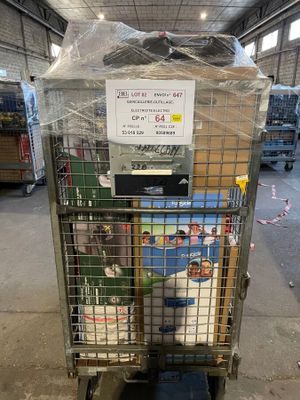 a cart that has a lot of items inside of it