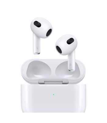 une image montrant deux AirPods posés sur un boîtier de recharge