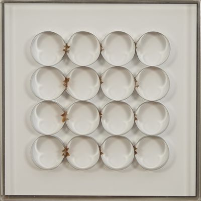 Julio Le Parc (né en 1928) Relief 1 1970 Métal chromé dans un emboîtag - Photo 1