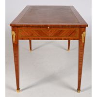 SAUNIER. BUREAU PLAT LOUIS XVI toutes faces de forme rectang… (photo 4)