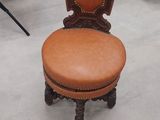 a chair that is sitting in the middle of a room