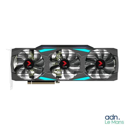 a close up of a video card on a white background