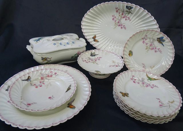 Majorelle Nancy. Limoges, manufacture Havilland. Partie de servic...