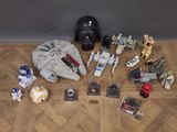 a lot of star wars action figures on the floor