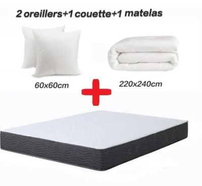 2 couettes + 1 couette + 1 matelas
