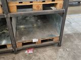 two shelves that are stacked on top of each other