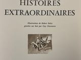 a close up of a book with a picture of a man on a horse