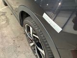 a close up of a car with a sticker on the side of it