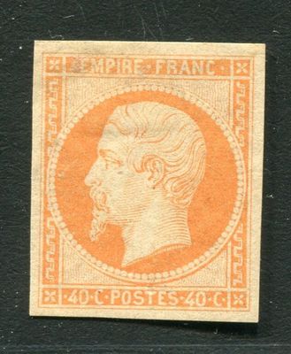 FRANCE - n° 16 j - 40c orange pale 2e EMPIRE, NAPOLEON III t…