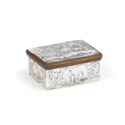 TabatiÈRE EN ÉMail Monochrome, Four DU 18e SIÈCle