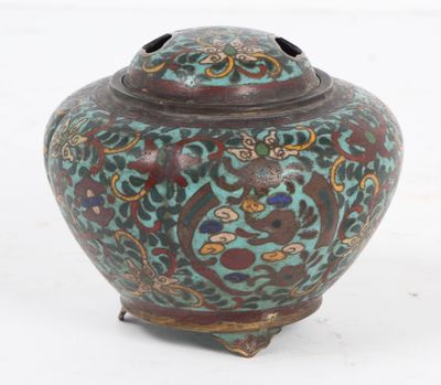 CHINE, fin XIXe siècle Petit brûle-parfums couvert, en cuivr… - Photo 1