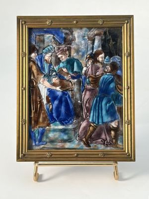 an image of a painting of a group of people in a room