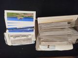 a pile of papers sitting on top of a table