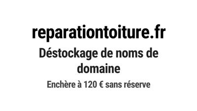 Nom de domaine reparationtoiture.