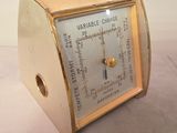 a clock that is sitting on a table