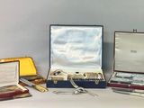 three different types of silverware in a case
