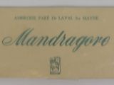 a label that says mandragono on the front of it