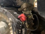 a close up of a motor that is on the ground
