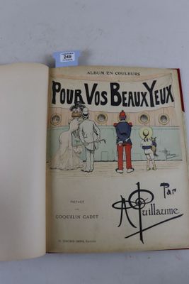 un livre avec l'image d'un homme et d'un chien