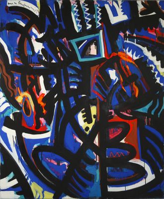 André VAN SCHUYLENBERGH (né en 1952), Composition, 1989, tec… - Photo 1