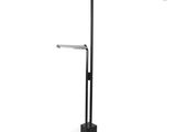 an image of a black pole with a light on top of it