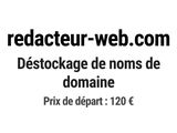 redacteur web com desstockage de nons de domaine
