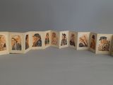 a set of six cards with pictures of people on them