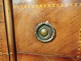 a close up of a drawer with a knob on it
