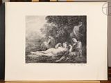 an image of a drawing of a woman laying on the ground