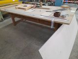 a table that has some tools on it in a room