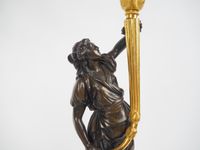 Paire de candélabres en forme de jeunes femmes à l'antique N… (photo 4)