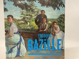 a book with a picture of a woman and two men in a garden