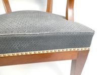 Fauteuil gondole de bureau en acajou à enroulements, pieds s… (photo 4)