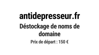 Nom de domaine antidepresseur.fr.