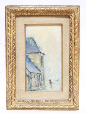 André HAMBOURG (1909-1999). Le maudit bout à Honfleur. - Photo 1