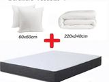 2 couettes + 1 couette + 1 matelas