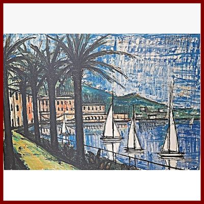 BUFFET Bernard (d'après) : Le port de Beaulieu, 57.