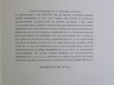 an open book with a black and white picture on it