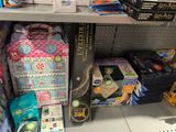 a lot of items on the shelves in the store
