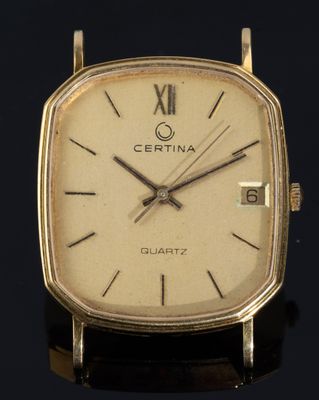 CERTINA? Montre bracelet homme, en or 750/1000e, mouvement q…