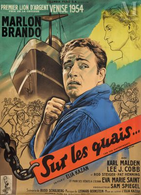 a poster for a movie starring a man in a blue shirt