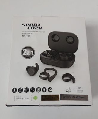 Ecouteurs sans fil bluetooth 2en 1 Sport Cozy MS-T20, avec m…
