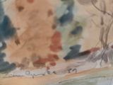 a picture of a painting on the wall of a room