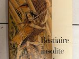 Le livre est posé sur un sol carrelé, près d'un mur.