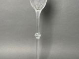 crystal wine goblet on a silver background with a silver background